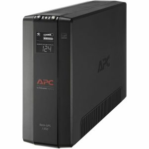 APC Back-UPS 1350, Compact Tower, 1350VA, 120V, AVR, LCD, 10 NEMA outlets (5 surge)