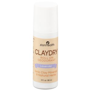 Zion Health Clay Dry Natural Deodorant - 3 oz