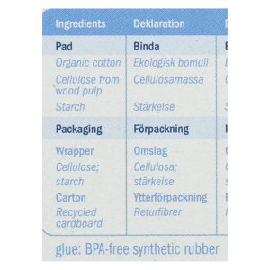 Natracare Natural Ultra Pads w/wings Regular w/organic cotton Cover -  14 Pack