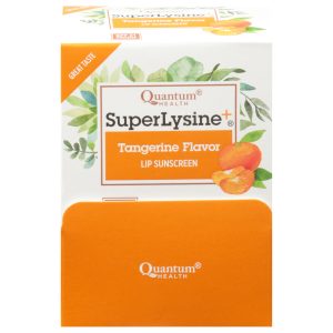 Quantum Research Lip Protectant - Super Lysine Plus Coldstick - SPF 21 - Tangerine Flavor - 1 Count - Case of 18