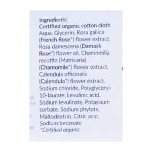 Natracare Organic Cotton Intimate Wipes - 12 Wipes - Case of 12