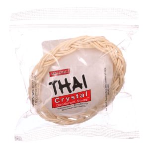 Thai Deodorant Stone Thai Crystal Deodorant Soap in Basket - 1 Bar