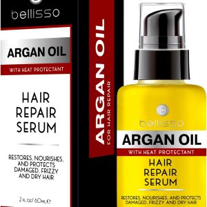 Moroccan Argan Oil Serum   Frizz Control Hair Care Products for Women   Moisturizer Treatment for Damaged Frizzy Dry Curly and Straight Hair   Travel Size Hydration and Leave in Conditioner