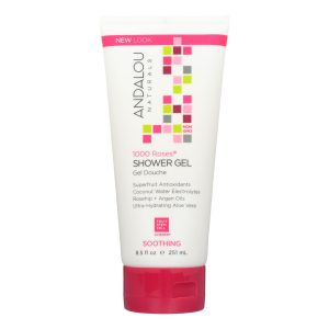 Andalou Naturals Soothing Shower Gel - 1000 Roses - 8.5 oz