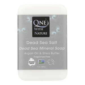 One With Nature Dead Sea Mineral Dead Sea Salt Soap - 7 oz