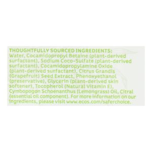 Earth Friendly Hand Soap - Lemongrass - Case of 6 - 17 FL oz.