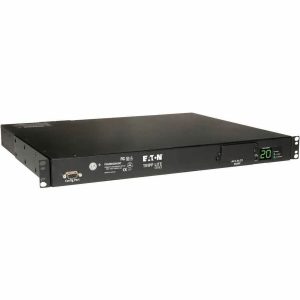 Eaton Tripp Lite Series 3.8kW Single-Phase Local Metered Automatic Transfer Switch PDU, Two 200-240V C20 Inlets, 8 C13 & 2 C19 Outputs, 1U, TAA