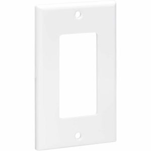 Eaton Tripp Lite Series Single-Gang Faceplate, Decora Style - Vertical, White, TAA