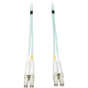 Eaton Tripp Lite Series 10Gb Duplex Multimode 50/125 OM3 LSZH Fiber Patch Cable, (LC/LC) - Aqua, 30M (100 ft.)