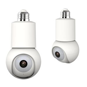 eco4life SC-RIPC-2006 Wi-Fi 2K 1440p Smart PTZ Light Bulb Security Camera, SC-RIPC-2006