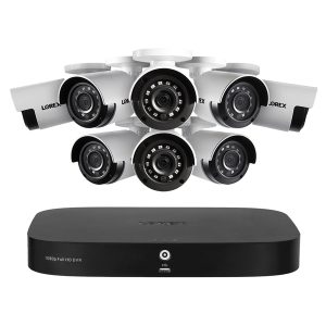 Lorex D24281B-2NA8-E 8-Channel 1080p HD Outdoor Wired Analog Security System with 1-TB DVR and Weatherproof Bullet Security Cameras (8 Cameras)
