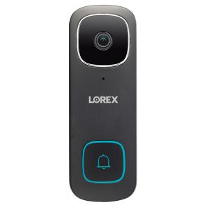 Lorex B451AJDB-E 2K QHD Wired Smart Video Doorbell with Person Detection, Black