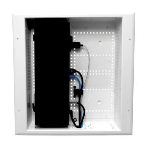 DataComm Electronics 45-8011-1P Connected Media Box with Power Receptacle