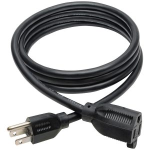 Tripp Lite by Eaton P024-006 1-AC Outlet 15-Amp 3-Prong Grounded Heavy-Duty Indoor Extension Cord, 14 AWG with Straight Plug (6 Ft.)