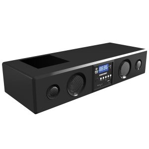 Pyle PSBV200BT 2.0-Channel 300-Watt-Max 23.8-In. Virtual 3D Sound Bar with Bluetooth, FM Radio, USB/SD, Aux, Mac/PC Compatible, and Remote, PSBV200BT