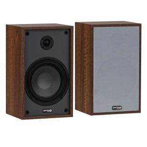 Dayton Audio B65Oak Classic B65 40-Watt-Continuous Wall-Mountable Powered Bookshelf/Surround Speaker Set with 6.5-In. Woofers and Hi-Fi Design, Pair (Oak)