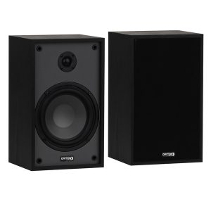 Dayton Audio B65Black Classic B65 40-Watt-Continuous Wall-Mountable Powered Bookshelf/Surround Speaker Set with 6.5-In. Woofers and Hi-Fi Design, Pair (Black)