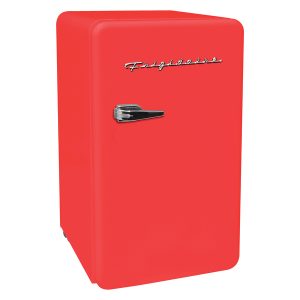 Frigidaire EFR372-B-RED 3.2-Cu.-Ft. 60-Watt Retro Compact Refrigerator (Red)