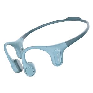 Mojawa Run Plus Blue Run Plus Bluetooth Bone-Conduction Waterproof Open-Ear Headphones with Microphone for Outdoor Sports (Blue)