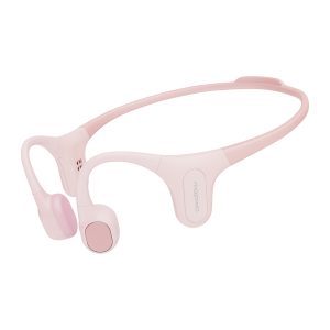 Mojawa Run Plus Pink Run Plus Bluetooth Bone-Conduction Waterproof Open-Ear Headphones with Microphone for Outdoor Sports (Pink)