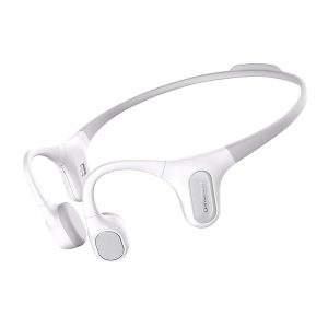 Mojawa Run Plus Gray Run Plus Bluetooth Bone-Conduction Waterproof Open-Ear Headphones with Microphone for Outdoor Sports (Gray)