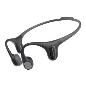 Mojawa RP-BK-GL-01 Run Plus Bluetooth Bone-Conduction Open-Ear Headphones with Microphone for Outdoor Sports, Waterproof (Black)