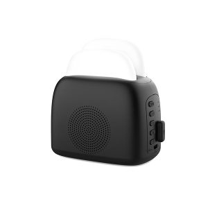 Priority Products 51810764B Toaster-Shaped Sleeping Machine with Bluetooth Speaker and Night-Light (Black)