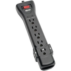 Tripp Lite by Eaton SUPER725B 7-AC Outlet 2,160-Joules Protect It! Surge Protector Power Strip with Right-Angle Plug (25 Ft.; Black)