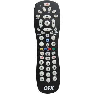 QFX REM-6 6-Device Universal Remote with Glow-in-the-Dark Buttons, Black