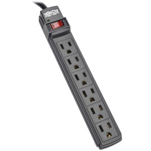 Tripp Lite by Eaton PS66B Power It! Power Strip, 6 Outlets, 6-Ft. Cord, Black, PS66B