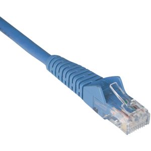 Tripp Lite by Eaton N201-001-BL CAT-6 Gigabit Snagless Molded Stranded UTP Ethernet Cable (1 Ft.; Blue)