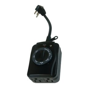 Prime TNOCD002 2-Outlet Grounded Outdoor Countdown Timer with Photosensor