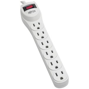 Tripp Lite by Eaton TLP602 6-AC Outlet 180-Joules Protect It! Home Computer Surge Protector Power Strip, 2-Ft. Cord with Straight Plug, TLP602