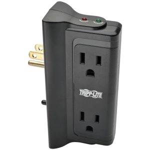 Tripp Lite by Eaton TLP4BK 4-AC Outlet 720-Joules Surge Protector Wall Tap, 331409