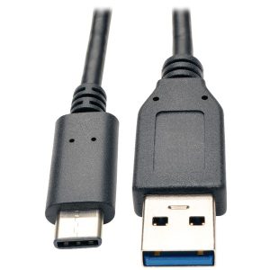Tripp Lite by Eaton U428-003 USB-C Male to USB-A Male 3.1 Gen 1 Cable, Thunderbolt 3 Compatible, 3 Ft., U428-003