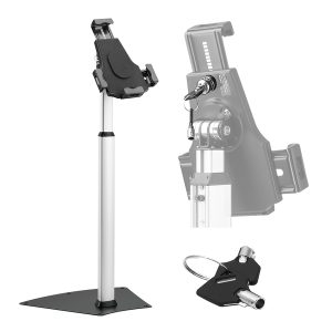 Pyle PSPADLK60 Anti-Theft Tablet Security Display Floor Stand for 7.9-In to 10.1-In. Tablets