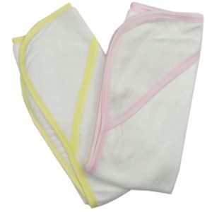 Infant Hooded Bath Towel (pack Of 2) 021b-pink--021b-yellow