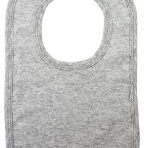 Heather Grey Interlock Bib 1023.grey