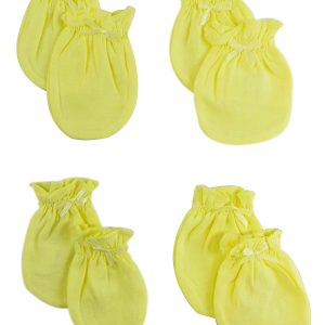 Infant Mittens (pack Of 4) 116-yellow-4-pack