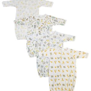 Unisex Newborn Baby 4 Piece Gown Set Nc_0793
