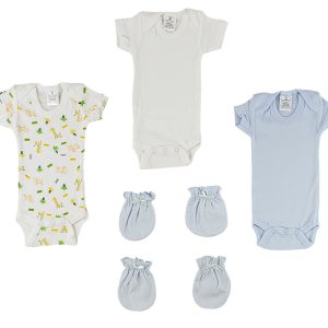 Preemie Onezies And Mittens - 5 Pcs Set Cs_0068