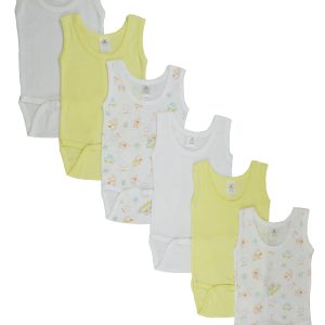 Girls Tank Top Onezies 6 Pack Cs_111as-yellow-cloud_111as-yellow-cloud