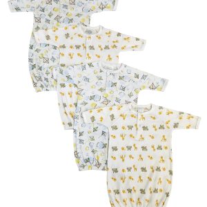 Unisex Newborn Baby 4 Piece Gown Set Nc_0830