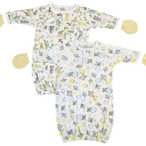 Unisex Newborn Baby 4 Piece Gown Set Nc_0816