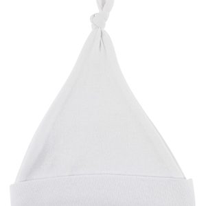 White Knotted Baby Cap 1101white