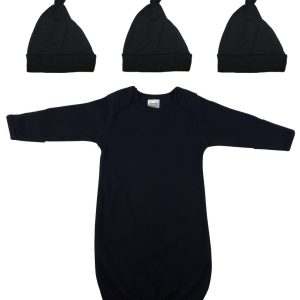 Unisex Newborn Baby 4 Piece Gown Set Nc_0874