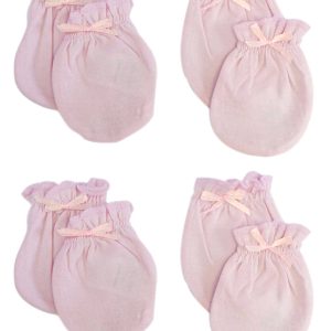 Infant Mittens (pack Of 4) 116-pink-4-pack