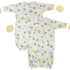 Unisex Newborn Baby 4 Piece Gown Set Nc_0840