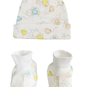 Baby Boy, Baby Girl, Unisex Infant Caps, Booties - 2 Pc Set  Nc_0248