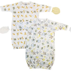 Unisex Newborn Baby 4 Piece Gown Set Nc_0784